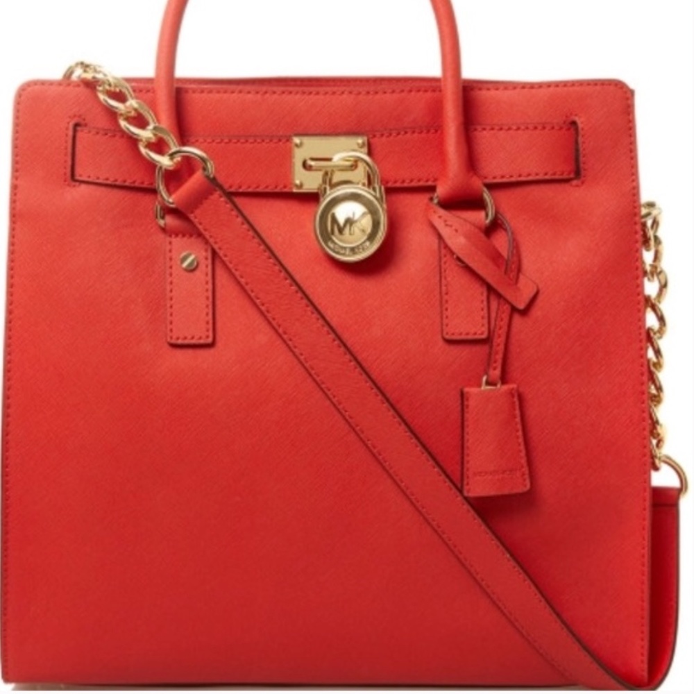 SOLD Michael Kors Hamilton LG Tote in Mandarin